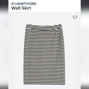 Black and white striped skirt. Hawthorne 41 size medium